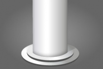 TIPO DA COLUNA DA MESA: Cilíndrica (Base bacboo)